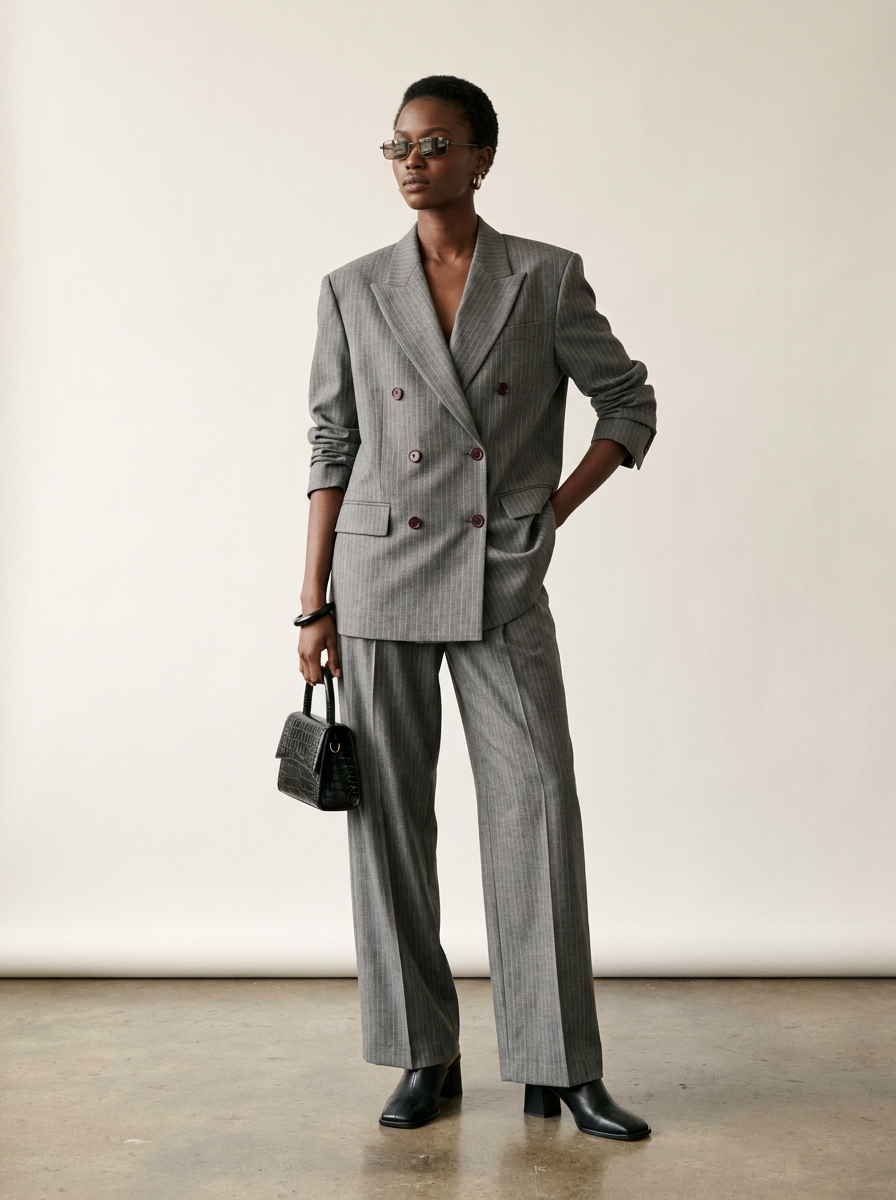 Oversized power suiting trend